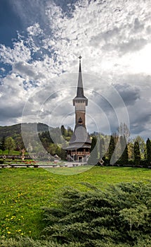 Traditional old wood church from Romania , Maramures county