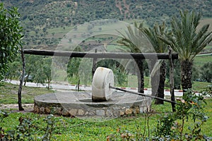 Traditional olive mill in Morocco