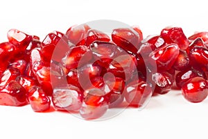 Traditional and organic portuguese pomegranate splash in water