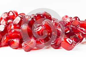 Traditional and organic portuguese pomegranate splash in water