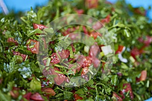 Traditional oriental salad Tabouleh