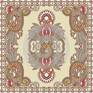 Traditional ornamental floral paisley bandanna