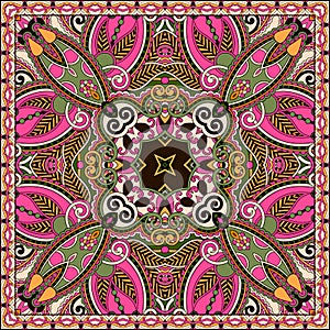 Traditional ornamental floral paisley bandanna