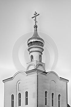 Traditional orthodox church in Frunze, small village in Crimea photo