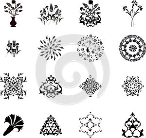 Traditional ottoman turkish design elements