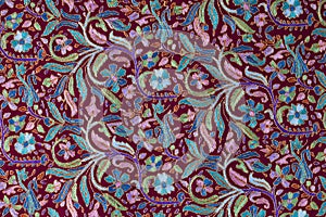 Traditional paisley pattern cashmere pashmina sample photo