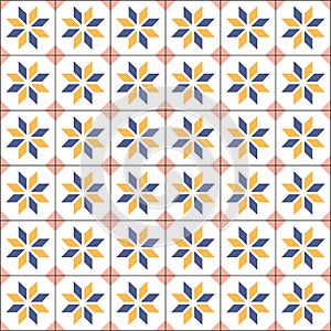 Traditional Palestinian Floor Tiles Seamless pattern.