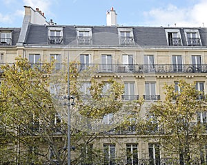 Traditional Paris building