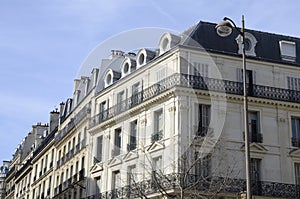 Traditional Paris buildings
