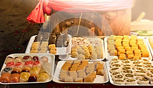 Traditional pastry stall in China