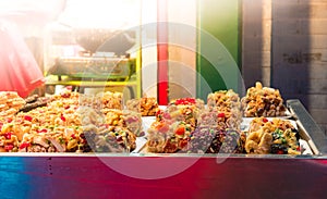 Traditional pastry stall in China