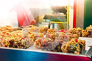 Traditional pastry stall in China