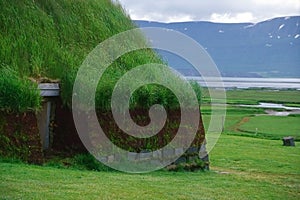 Traditional peat house, Iceland