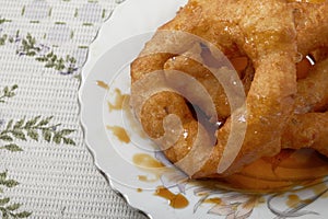 Traditional peruvian dessert Picarones