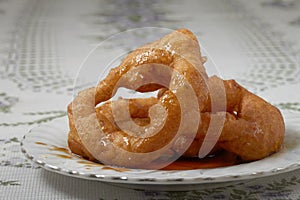 Traditional peruvian dessert Picarones