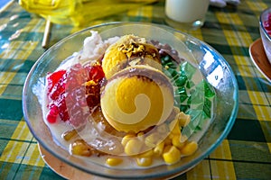 The traditional Philippines dessert Halo Halo