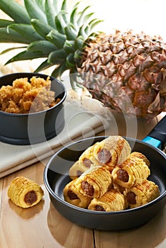 Traditional pineapple cookies