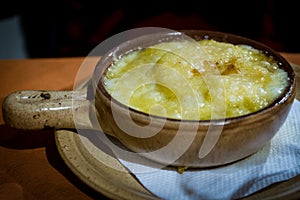 Traditional plate from Valle D`Aosta area photo
