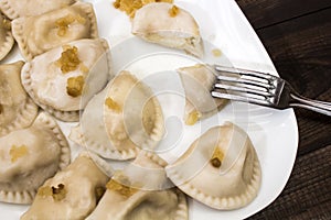 Traditional polish dumplings, 
