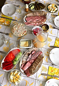 Traditional Polish Easter table
