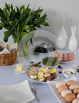 The traditional polish eastern table