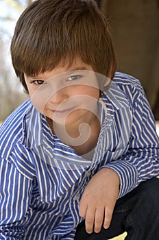 Traditional portrait of a young boy