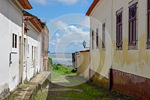 Traditional portuguese colonial architecture in Alcantara, Brazil photo