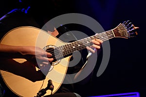 Traditional portuguese guitar photo