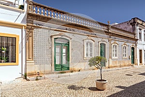 Traditional Portuguese House in Fuseta, Portugal.