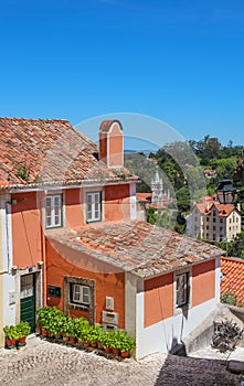 Traditional portuguese house seen in Sintra, Portugal