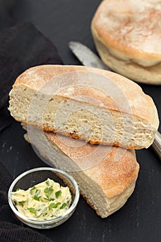 Traditional portuguese potato bread of Madeira - bolo de caco