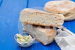 Traditional portuguese potato bread of Madeira - bolo de caco