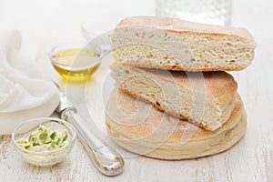 Traditional portuguese potato bread of Madeira - bolo de caco