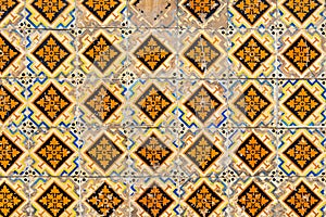 Traditional portuguese tile Azulejo