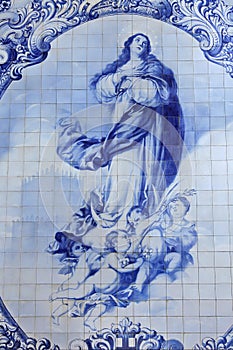 Traditional portuguese tilework