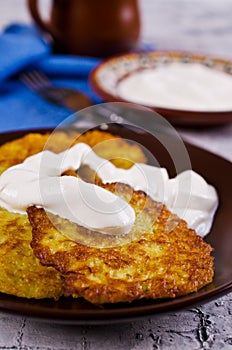 Traditional potato pancakes