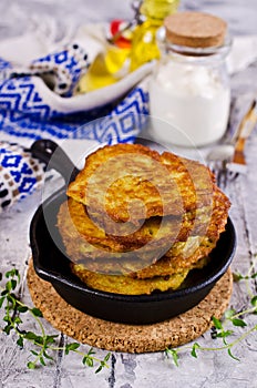 Traditional potato pancakes