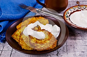 Traditional potato pancakes