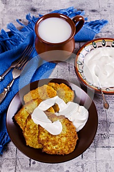 Traditional potato pancakes