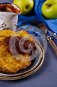 Traditional potato pancakes