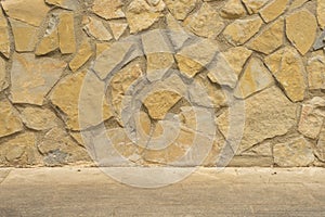 Traditional quarrystone wall