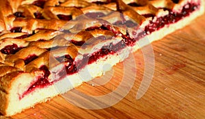 Traditional red berry pies