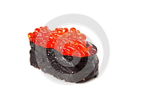 Traditional red roe sushi