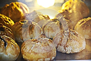 Traditional roast pastry bun BBQ - 'Siew Pau photo