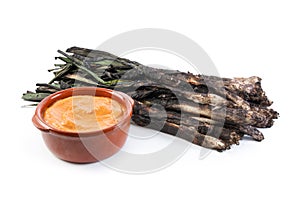 Traditional roasted calsots