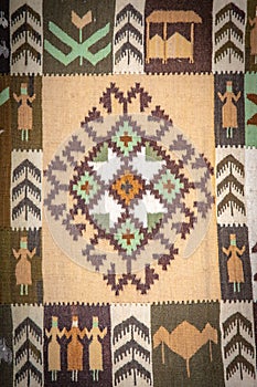 Traditional Romanian carpet ornament