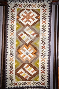 Traditional Romanian carpet ornament