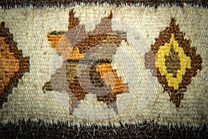 Traditional Romanian carpet ornament