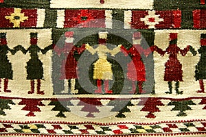 Traditional romanian dance, as a texture