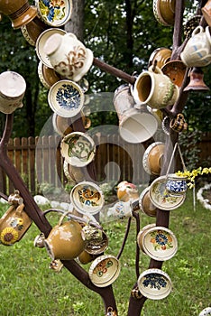 Traditional Romanian earthenware pottery in Buzau - Romania